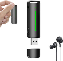 Laden Sie das Bild in den Galerie-Viewer, Sprachgesteuertes Aufnahmegerät, Diktiergerät, Sprachmemo-Gerät, USB-Digital-Audio-Notizgerät mit Wiedergabefunktion, Ein-Klick-Bedienung, 25 Tage Standby-Zeit