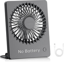 Laden Sie das Bild in den Galerie-Viewer, Mini-Tischventilator, USB-betrieben, tragbar, kleiner persönlicher Ventilator, 3 Geschwindigkeitsstufen, starker Luftstrom, Tischventilator für Reisen, Zuhause, Büro, Schlafzimmer, Schreibtisch