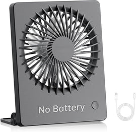 Mini-Tischventilator, USB-betrieben, tragbar, kleiner persönlicher Ventilator, 3 Geschwindigkeitsstufen, starker Luftstrom, Tischventilator für Reisen, Zuhause, Büro, Schlafzimmer, Schreibtisch