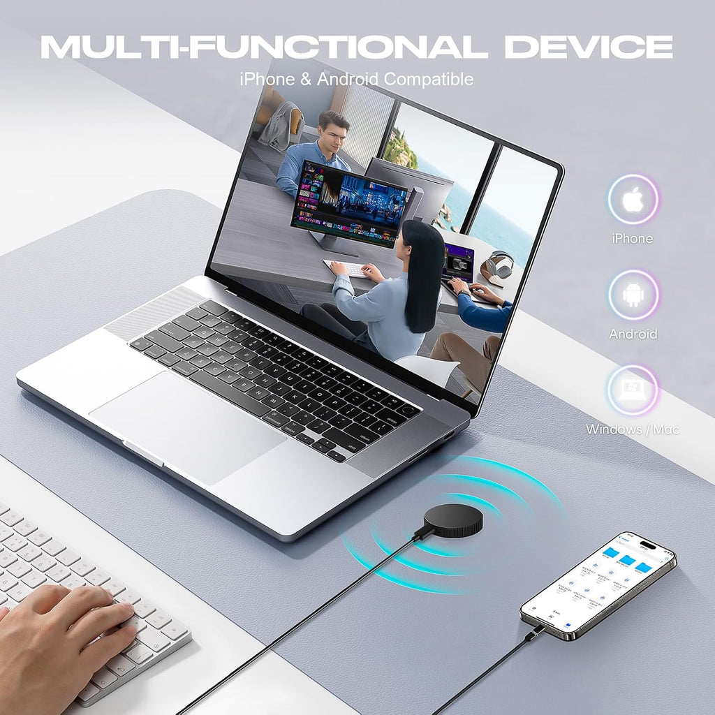 72 GB (9880 Stunden) magnetisches, sprachaktiviertes Aufnahmegerät – Sprachrekorder mit KI-gestützter Rauschunterdrückung, tragbarer Audiorecorder